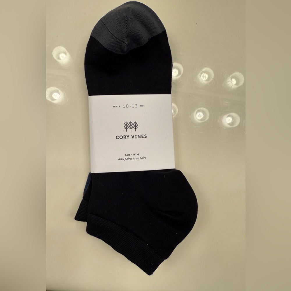 Men's Black and Gray Socks.